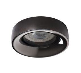 Kanlux LED GU10 Strahler Einbaurahmen Grau rund - für 1 LED Spot