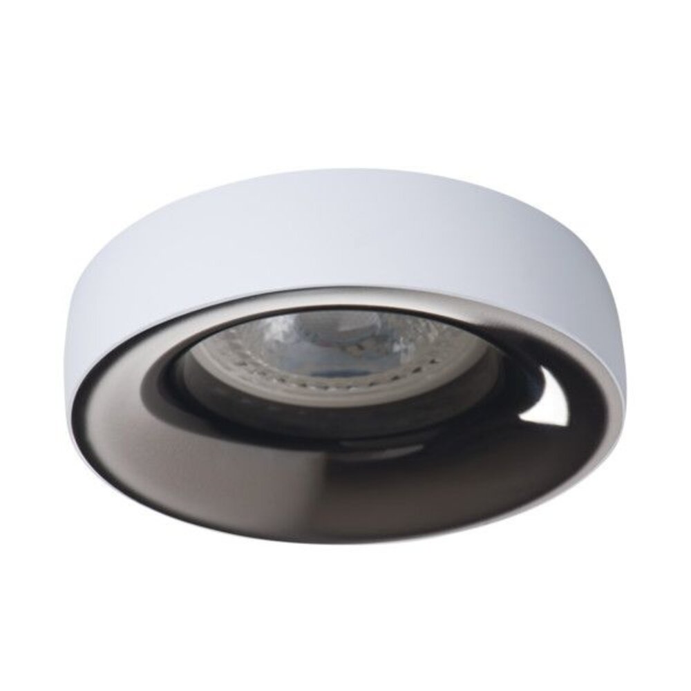Kanlux – Zuverlässige LED- und Elektrobeleuchtung LED GU10 Strahler Einbaurahmen Weiß rund - für 1 LED GU10 Spot