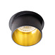 Kanlux – Zuverlässige LED- und Elektrobeleuchtung LED GU10 Strahler Einbaurahmen Schwarz Gold rund - für 1 LED GU10 Spot