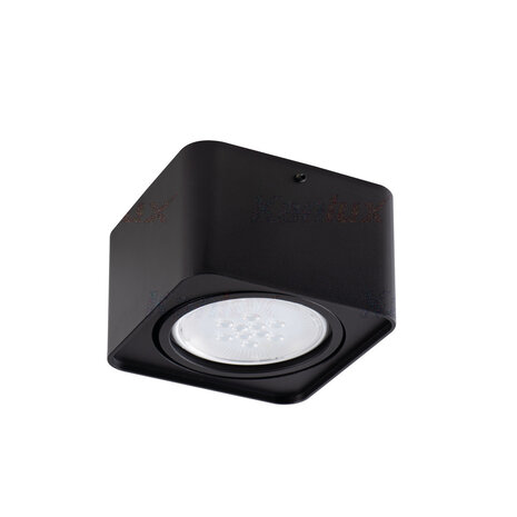 Kanlux – Zuverlässige LED- und Elektrobeleuchtung LED AR111 Strahler Einbaurahmen Schwarz viereckig - für 1 LED AR111 Spot