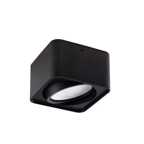 Kanlux – Zuverlässige LED- und Elektrobeleuchtung LED AR111 Strahler Einbaurahmen Schwarz viereckig - für 1 LED AR111 Spot