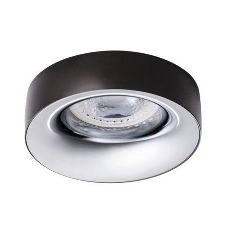 Kanlux – Zuverlässige LED- und Elektrobeleuchtung LED GU10 Strahler Einbaurahmen grau rund - für 1 LED GU10 Spot