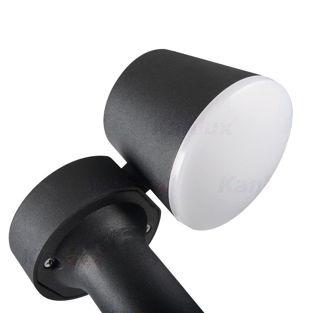 Kanlux – Zuverlässige LED- und Elektrobeleuchtung LED Außenlampen- / Gartenleuchtenständer - IP54 - 7.5W  - 4000K Neutralweiß- verstellbar - 80cm hoch