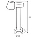 Kanlux – Zuverlässige LED- und Elektrobeleuchtung LED Außenlampen- / Gartenleuchtenständer - IP54 - 7.5W  - 4000K Neutralweiß- verstellbar - 80cm hoch