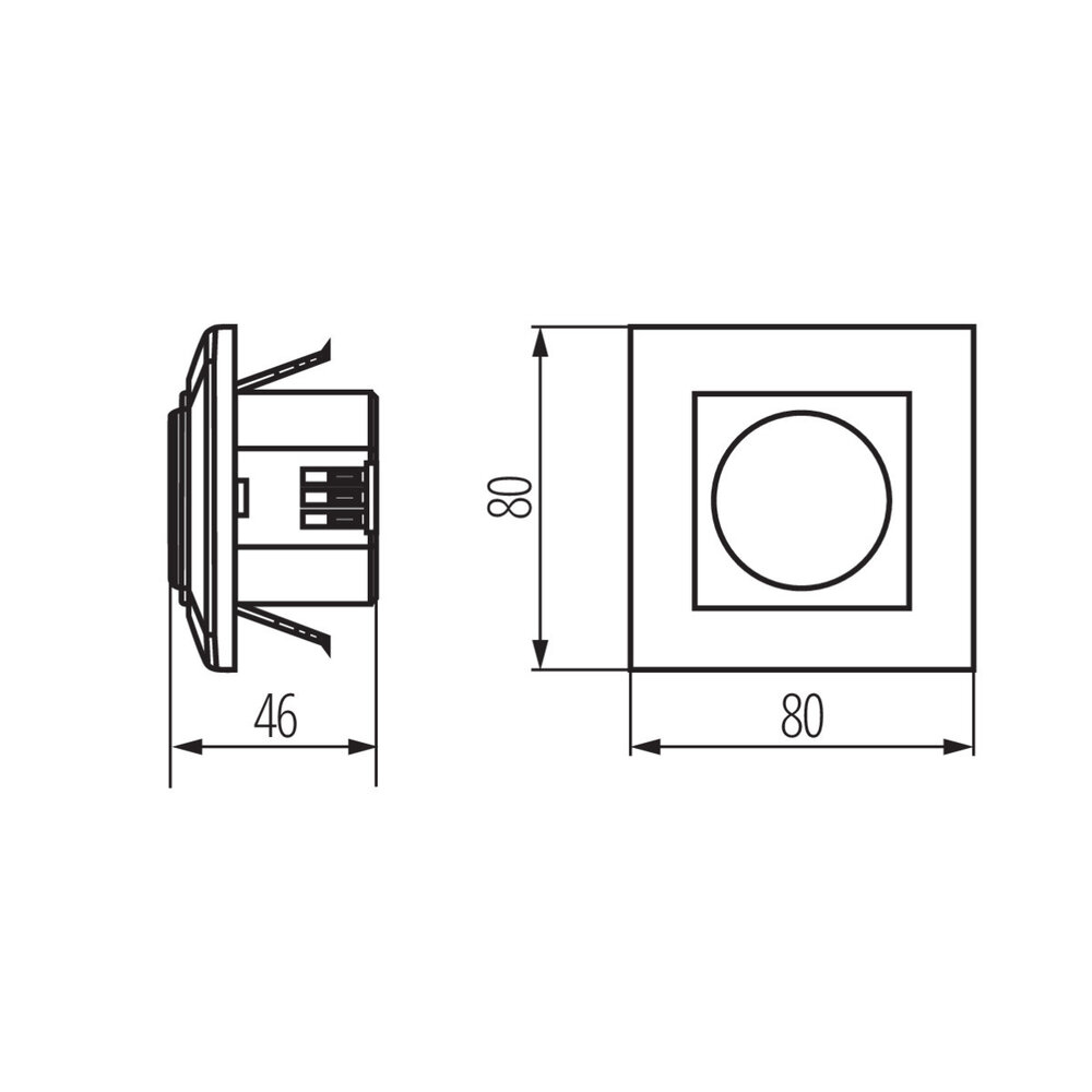Kanlux – Zuverlässige LED- und Elektrobeleuchtung Einbaubewegungssensor 180° - IP20 - Microgolf Bewegungsmelder - 230V max. 1200W - weiß Kanlux – Zuverlässige LED- und Elektrobeleuchtung Einbaubewegungssensor 180° - IP20 - Microgolf Bewegungsmelder - 230V max. 1200W - weiß