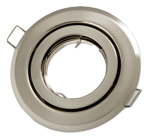 Led line: Erstklassiges Lichtdesign LED Strahler Einbaurahmen Satin Nickel rund - schwenkbar - Sägegr. 74mm - Außengr. 97mm Led line: Erstklassiges Lichtdesign LED Strahler Einbaurahmen Satin Nickel rund - schwenkbar - Sägegr. 74mm - Außengr. 97mm