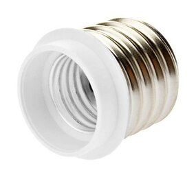 Led line: Erstklassiges Lichtdesign Reduzierstück Adapter E40 auf E27 Weiß max. 60W