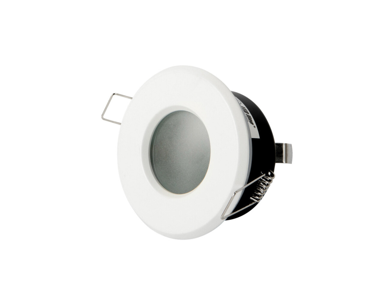 LED line LED Strahler Einbaurahmen Weiß rund - Badezimmer IP44 - Sägegröße 73mm - Außengröße 83mm