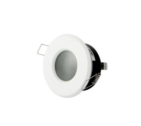 Led line: Erstklassiges Lichtdesign LED Strahler Einbaurahmen Weiß rund - Badezimmer IP44 - Sägegr. 73mm - Außengr. 83mm