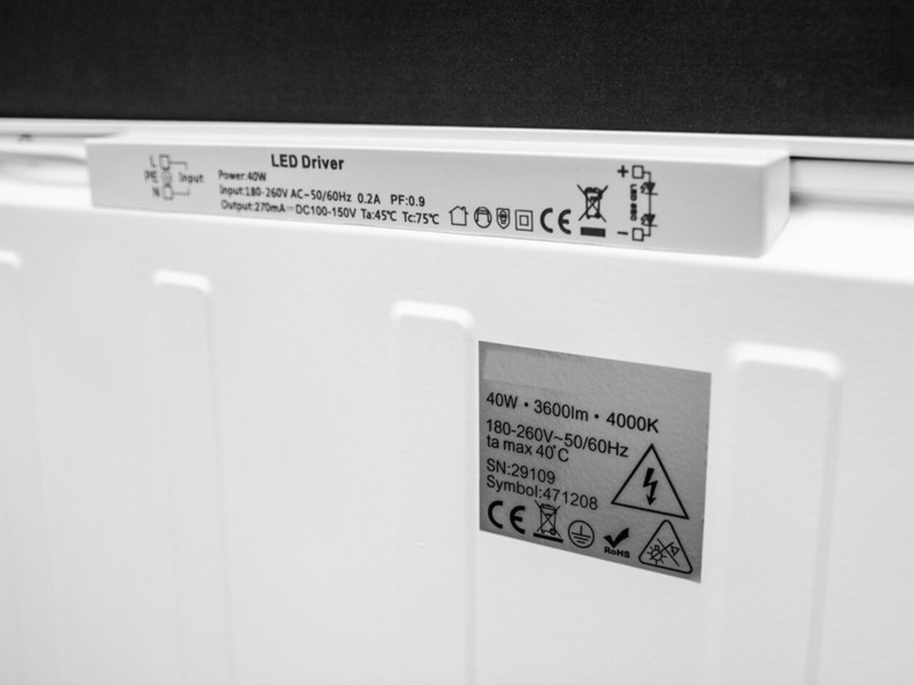 Led line: Erstklassiges Lichtdesign LED Panel 60x60cm Backlit - 40W 3600Lm - 4000K 840 - flimmerfrei - 3 Jahre Garantie
