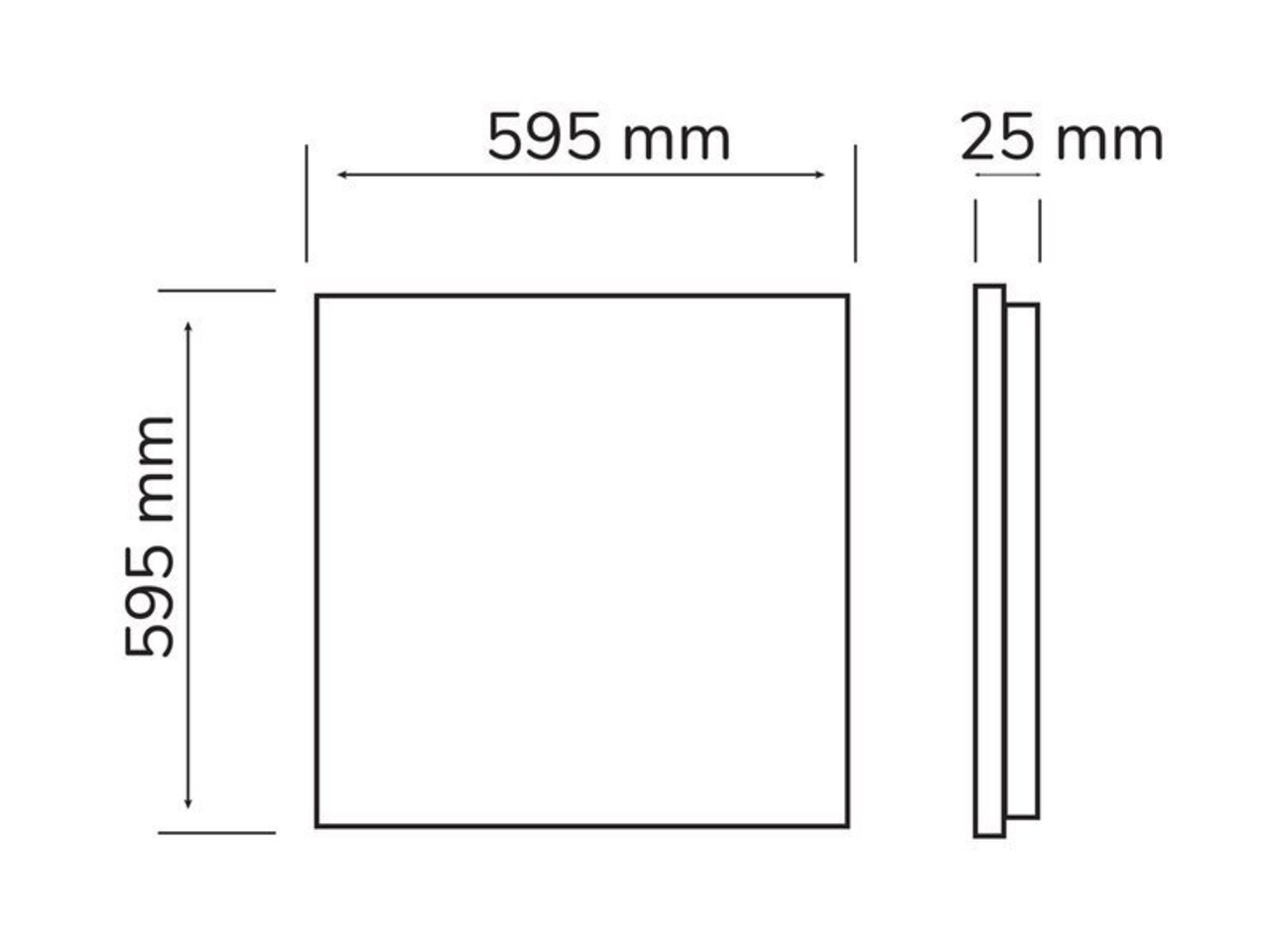 Led line: Erstklassiges Lichtdesign LED Panel 60x60cm Backlit - 40W 3600Lm - 4000K 840 - flimmerfrei - 3 Jahre Garantie