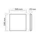 Led line: Erstklassiges Lichtdesign LED Panel 60x60cm Backlit - 40W 3600Lm - 4000K 840 - flimmerfrei - 3 Jahre Garantie