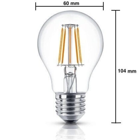 LCB LED-Beleuchtung Innovatives Design, hochwertige Technik & schnelle Lieferung! LED Fadenlampe dimmbar - E27 A60 - 4W entspricht 50W - 2700K Warmweiß