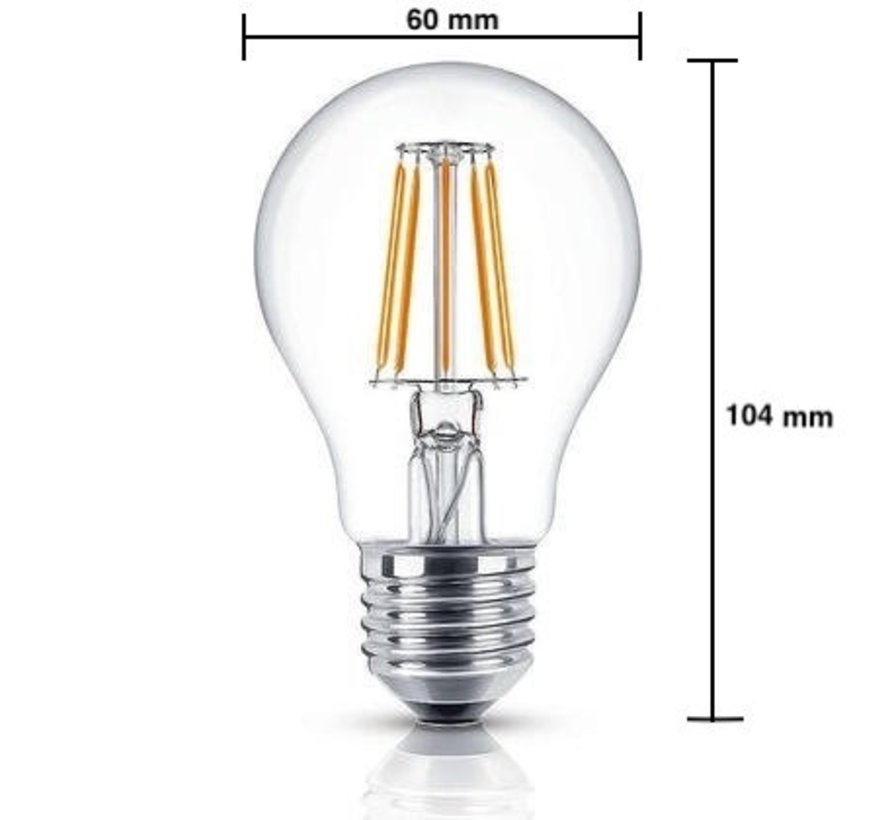 LED Fadenlampe dimmbar - E27 A60 - 4W entspricht 50W - 2700K Warmweiß