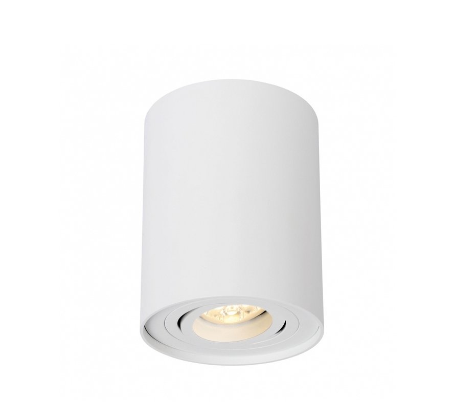 LED Deckenspot - Röhre rund - Weiß - mit GU10 Fassung - schwenkbar - exkl. LED Spot