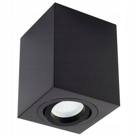 LCB LED-Beleuchtung Innovatives Design, hochwertige Technik & schnelle Lieferung! LED Deckenspot - Wüfel viereckig - Schwarz  - mit GU10 Fassung - schwenkbar - exkl. LED Spot