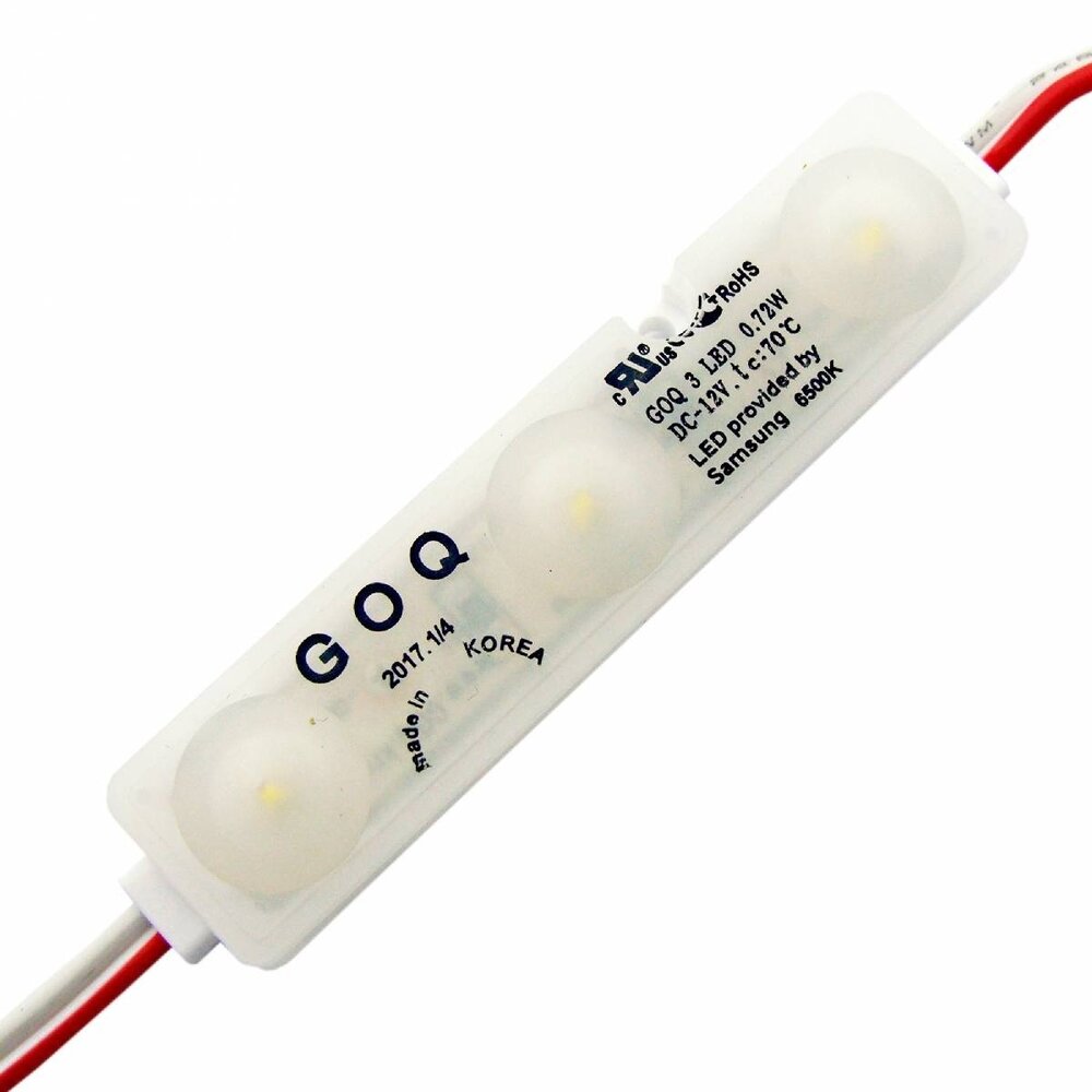 LCB LED-Beleuchtung Innovatives Design, hochwertige Technik & schnelle Lieferung! LED Module 10 Stk. - 12V IP68 - 3000K Warmweiß - 0,72W pro Meterodul