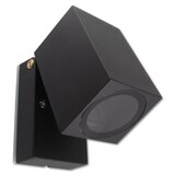 LCB LED Wandleuchte verstellbar - GU10 Fassung - IP44 - geeignet für 1 GU10 Spot - Schw. LCB LED Wandleuchte verstellbar - GU10 Fassung - IP44 - geeignet für 1 GU10 Spot - Schw.