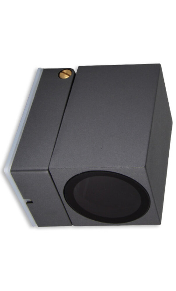 LCB LED Wandleuchte verstellbar - GU10 Fassung - IP44 - geeignet für 1 GU10 Spot - Schwarz