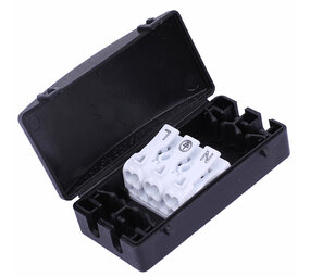 LCB LED-Beleuchtung Innovatives Design, hochwertige Technik & schnelle Lieferung! Abzweigdose / Schutzbox mit Lüsterklemme - 3-aderig 0,25mm² tot 2,5 mm² - IP44