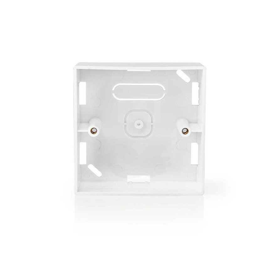 Aufputz Steckdose universal Weiß - geeignet für LED Unterputz Dimmer