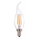 LED Fadenlampe dimmbar - E14 C37 - 5W entspricht 40W - 2700K Warmweiß LED Fadenlampe dimmbar - E14 C37 - 5W entspricht 40W - 2700K Warmweiß