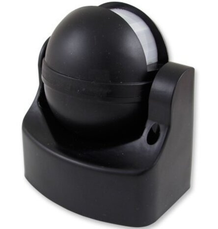 LCB LED Bewegungssensor IP44 Schwarz . 180° - PIR infrarot Bewegungsmelder - 230V max. 300W