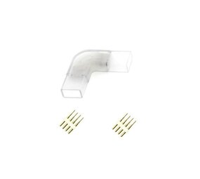 LCB LED-Beleuchtung Innovatives Design, hochwertige Technik & schnelle Lieferung! LED RGB Leuchtband 4 Pin Verbinder Eckverbindung L-Verbinder