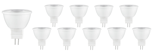 Led line: Erstklassiges Lichtdesign Vorteilspack 10 Stück - GU4 LED Spots - 3W entspricht 25W - Lichtfarbe optional