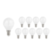Aigostar LED-Leuchten 10er Pack - E14 LED Lampen - Typ G45 - 4,9W 470lm - Lichtfarbe optional