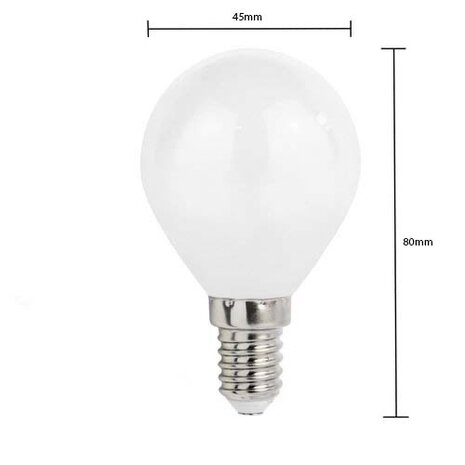 Aigostar LED-Leuchten 10er Pack - E14 LED Lampen - Typ G45 - 4,9W 470lm - Lichtfarbe optional