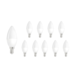 Aigostar LED-Leuchten Vorteilspack 10 Stück - E14 LED Kerzenlampe - Typ C37 - 3W entspricht 25W - 3000K Warmweiß
