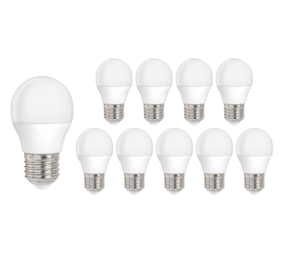 Aigostar LED-Leuchten 10er Pack - E27 LED Lampen - Typ G45 - 2,9 W entspricht 25W - 3000K Warmweiß
