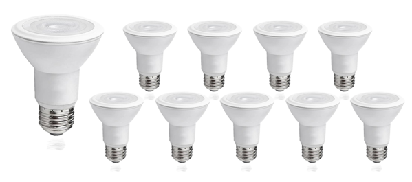 Aigostar LED-Leuchten Vorteilspack 10 Stück - E27 LED Lampen - Typ PAR30 - 12W entspricht 90W - 3000K Warmweiß