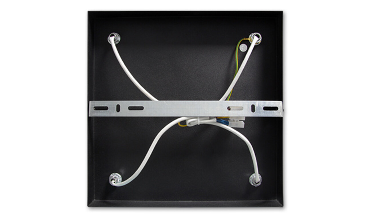 LCB LED Deckenspot Mattschwarz - 4 verstellbare GU10 Fassungen für LED Spots - exkl. LED Spot