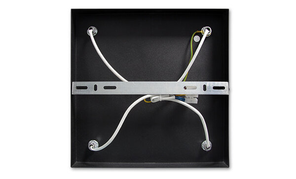 LCB LED Deckenspot Mattschwarz - 4 verstellbare GU10 Fassungen für LED Spots - exkl. LED Spot