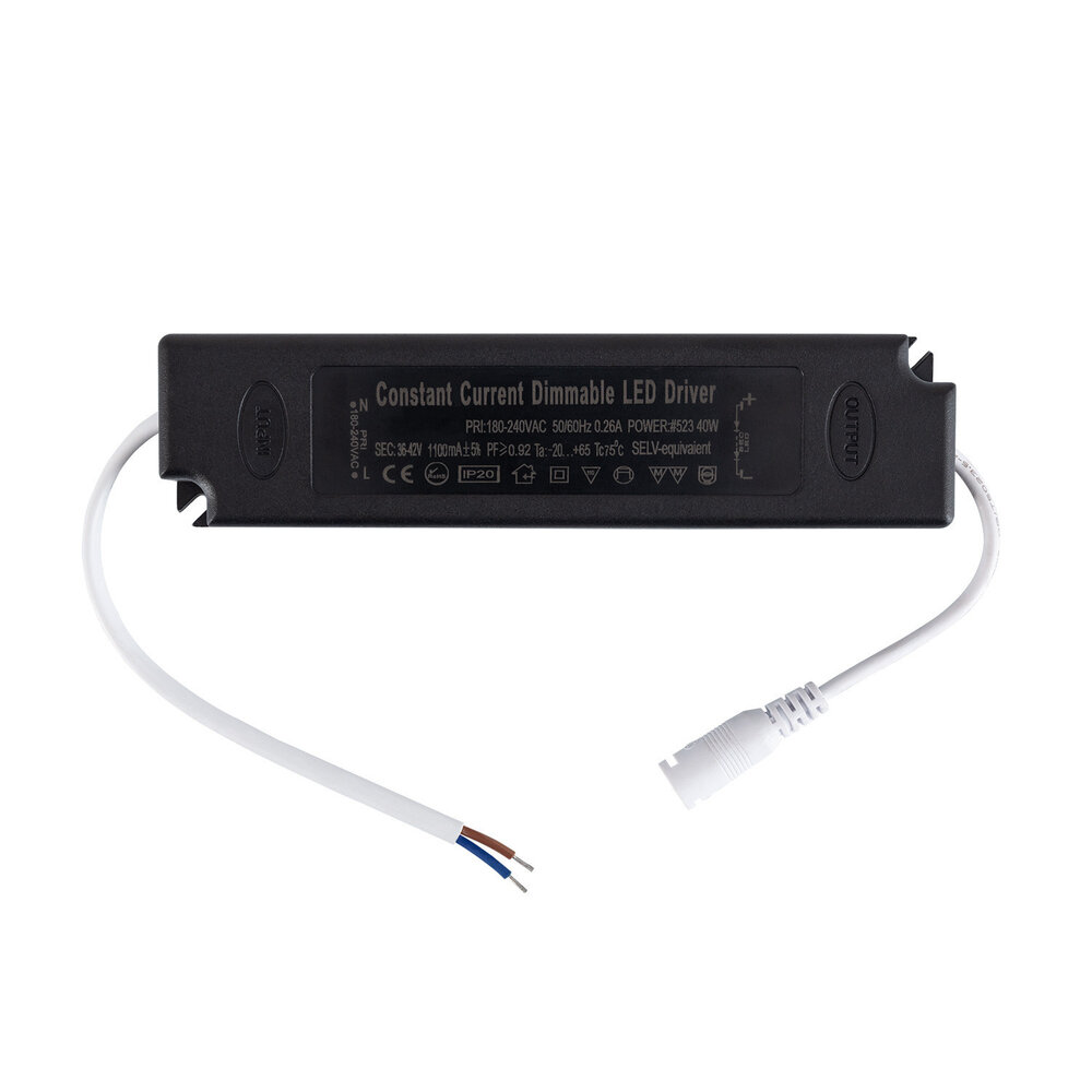 LEDKIA LED Trafo dimmbar - Triac / Phasenanschnitt - für 36W/40W LED Panel - 30-42V 1000mA LEDKIA LED Trafo dimmbar - Triac / Phasenanschnitt - für 36W/40W LED Panel - 30-42V 1000mA