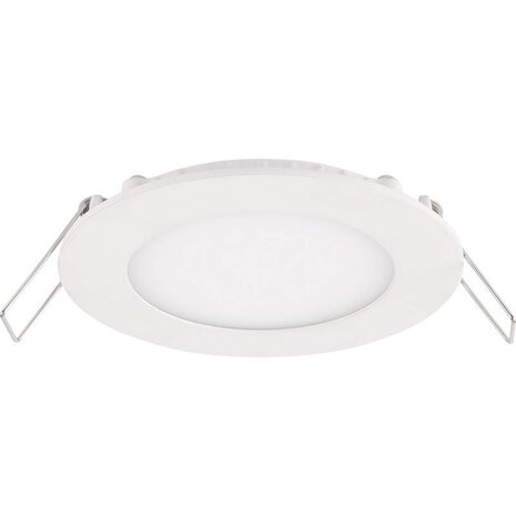 LCB LED-Beleuchtung Innovatives Design, hochwertige Technik & schnelle Lieferung! LED Einbaustrahler Downlight rund Aluminium - 6W entspricht 50W - Sägegröße 110mm - 3000K Warmweiß