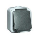 LCB LED-Beleuchtung Innovatives Design, hochwertige Technik & schnelle Lieferung! 1-fach Steckdose für den Außenbereich IP 44 - SWD wcd RA gr