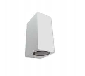 LCB LED Wandleuchte Weiß - GU10 Fassung - IP44 - geeignet für 2 GU10 Spots LCB LED Wandleuchte Weiß - GU10 Fassung - IP44 - geeignet für 2 GU10 Spots