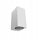LED Wandleuchte Weiß - GU10 Fassung - IP44 - geeignet für 2 GU10 Spots LED Wandleuchte Weiß - GU10 Fassung - IP44 - geeignet für 2 GU10 Spots