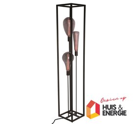 Freelight LED-Beleuchtung  Bodenleuchte - Palco - 160cm - Schw. - inkl. 3 LED Lampen