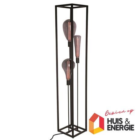 Freelight LED-Beleuchtung  Bodenleuchte - Palco - 160cm - Schwarz - inkl. 3 LED Lampen