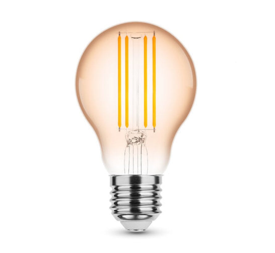 LED Fadenlampe E27 - A60 - 4W entspricht 33W - 1800K extra Warmweiß