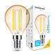 LED Fadenlampe E14 - G45 - 4W entspricht 33W - 1800K extra Warmweiß LED Fadenlampe E14 - G45 - 4W entspricht 33W - 1800K extra Warmweiß