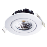 LCB LED-Beleuchtung Innovatives Design, hochwertige Technik & schnelle Lieferung! LED Einbaustrahler 85mm - IP65 Weiss - 5W 420Lm - 2700 K 827 Warmweiß | Einbaudurchmesser 75mm – Triac dimmbar | 230v