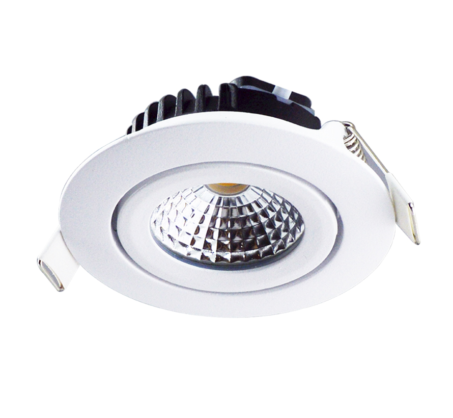 LED Einbaustrahler Weiß dimmbar - 5W entspricht 50W - 2700K Warmweiß