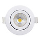 LCB LED-Beleuchtung Innovatives Design, hochwertige Technik & schnelle Lieferung! LED Einbaustrahler 85mm - IP65 Weiss - 5W 420Lm - 2700 K 827 Warmweiß | Einbaudurchmesser 75mm – Triac dimmbar | 230v