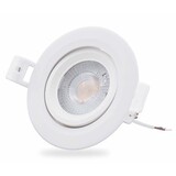 LCB LED-Beleuchtung Innovatives Design, hochwertige Technik & schnelle Lieferung! LED Einbaustrahler 90mm - 5W 480Lm - 3000K 830 Warmweiß  |  Lochmass 70mm - Schwenkbar  | Triac Dimmbar - entspricht 50W