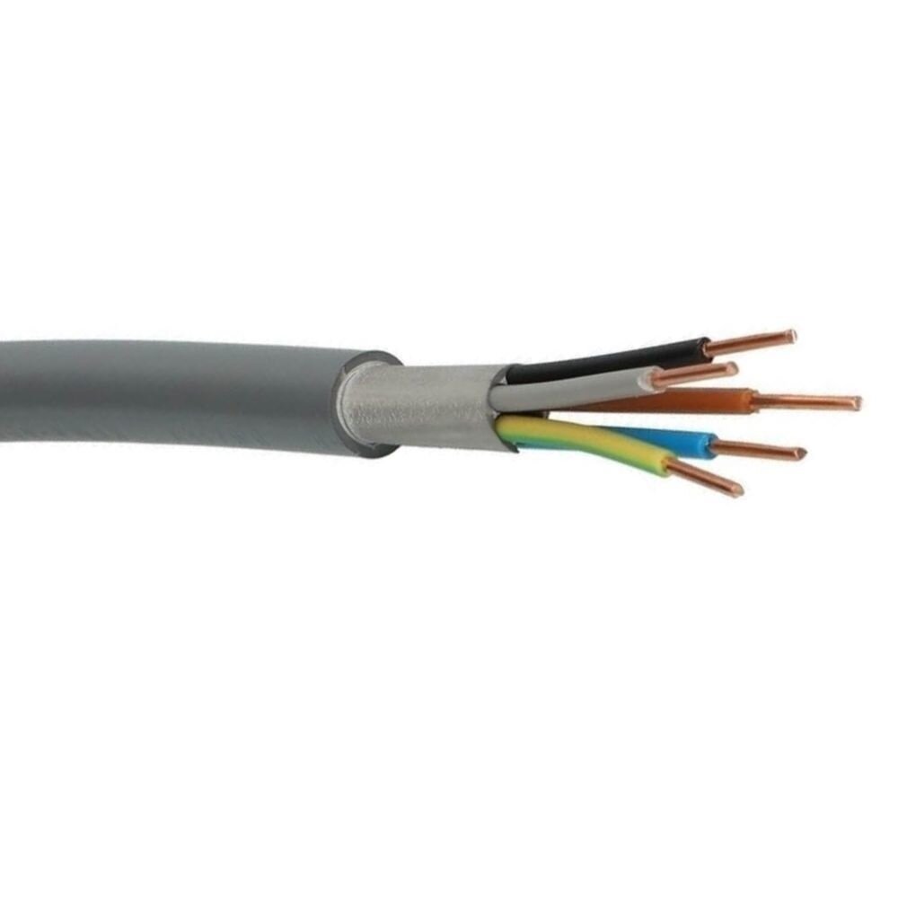 LCB LED-Beleuchtung Innovatives Design, hochwertige Technik & schnelle Lieferung! Außenkabel XMvK - 100m 5x 2.5mm2 mit grauer Isolierung rund